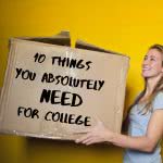 woman carrying box with what to bring to college