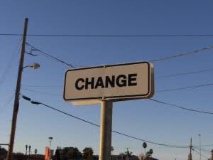 Sign that says change - calculate student loan payment