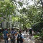 Students on Northwestern's campus -- wondering "what's the best college for me?"