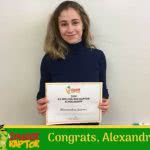 College Raptor scholarship winner Alexandra