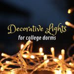 String lights with text: decorative lights for college dorms