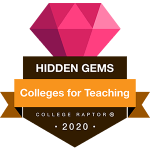 Teaching Hidden Gems Badge Hidden gems for teaching - colleges with teaching programs
