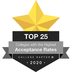 Best Colleges Highest Acceptance Rates Badge