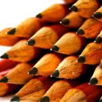 Two dozen sharpened red pencils