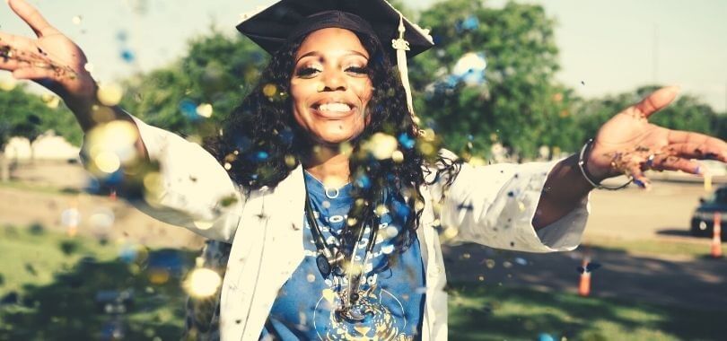 Student graduating in the class of 2020.