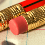 Pencil erasers to edit mistakes