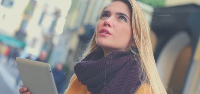 Student searching for scholarships