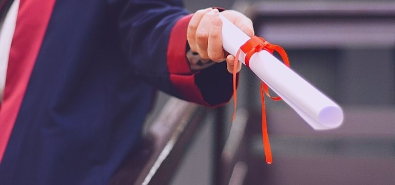 student graduating with honors