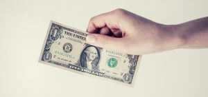 College student with money