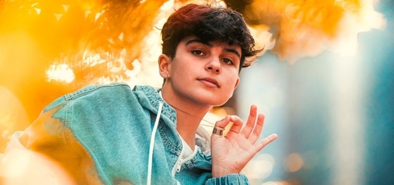 High school student thinking about financial aid