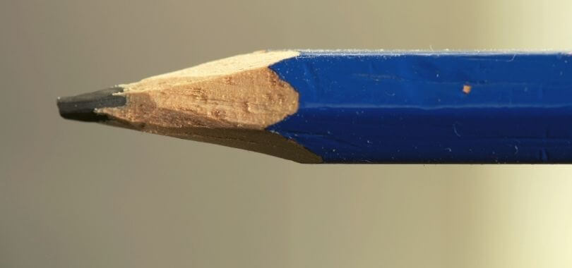 Pencil used to write scholarship applications