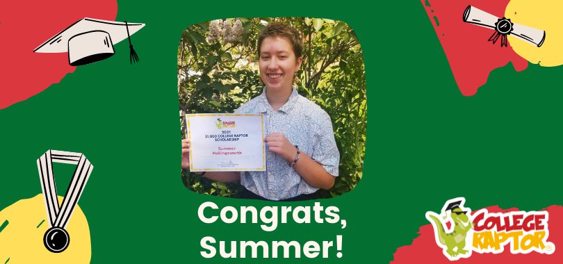 $1,000 scholarship winner Summer Hollingsworth