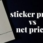difference between sticker and net price