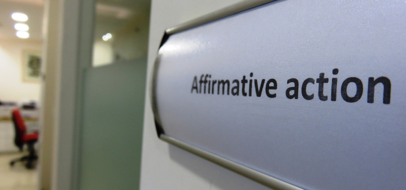 Affirmative action in college admissions.