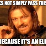 Electives meme.