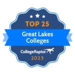 Top Great Lakes Colleges 2023 badge.