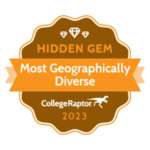 Most Geographically Divers Hidden Gems Badge.