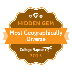 Most Geographically Divers Hidden Gems Badge.