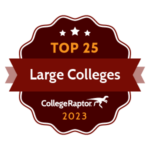 Top Large Colleges 2023 badge.