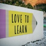 Image of sign about learning.