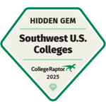 badge for southwest hidden gem colleges