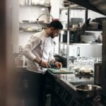 Image of chef in kitchen.