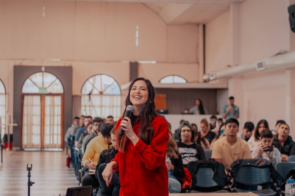 Student giving 2-minute speech